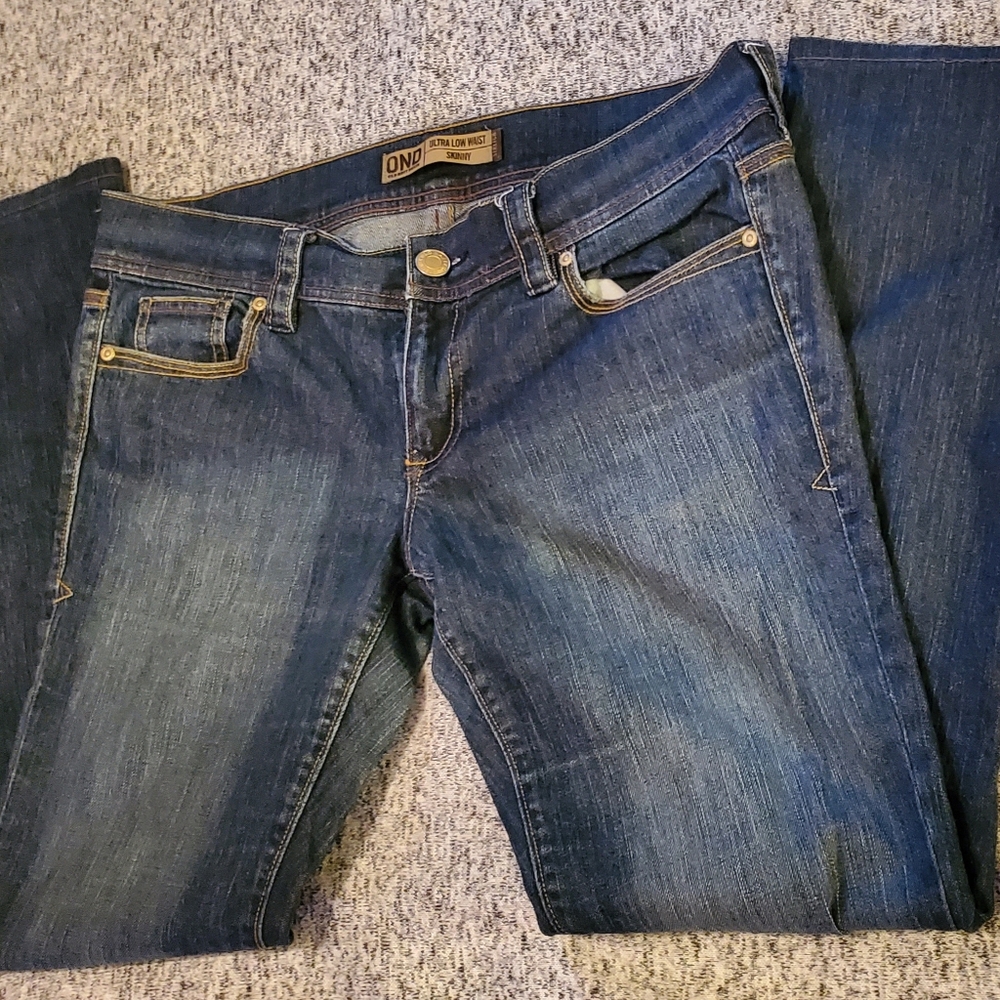 Old Navy Denim Jeans - Ultra Low Waist Skinny Stretch - SZ 10 x 30